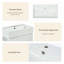 Meuble-lavabo simple 21,6 po avec lavabo en blanc