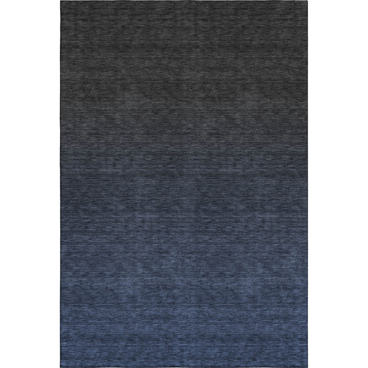 Premium Machine Washable Prisco Navy Rug