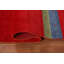 Tapis oriental rayé rouge Gabbeh 8