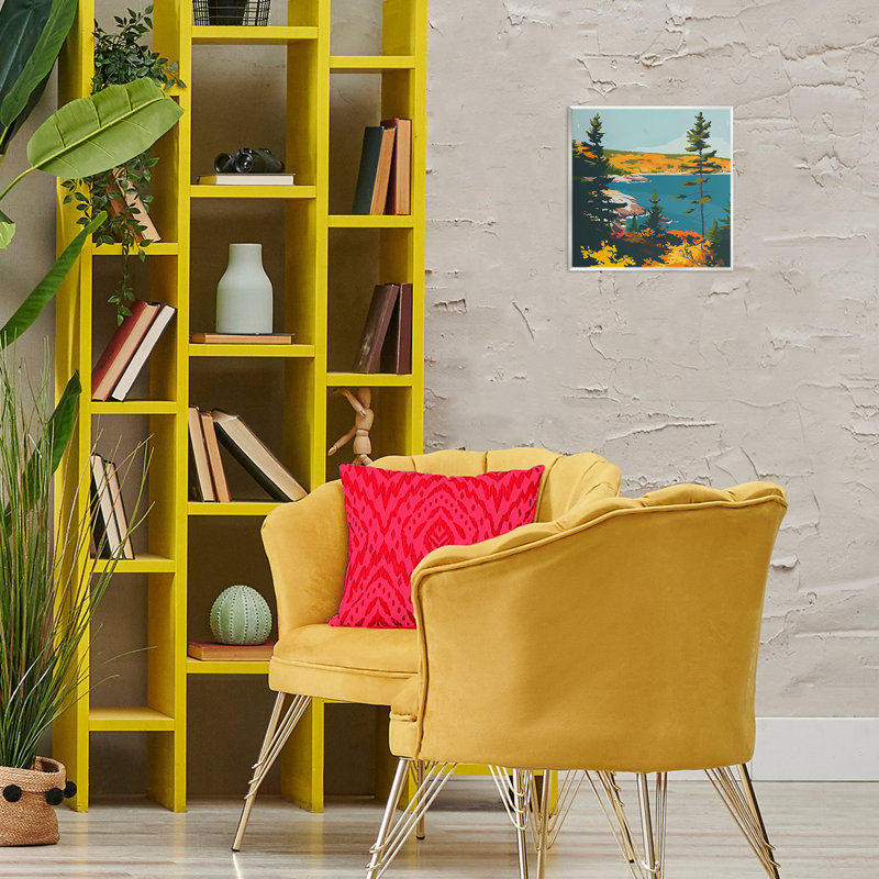 Art moderne sur plaque murale au bord du lac, design par Walker Noble