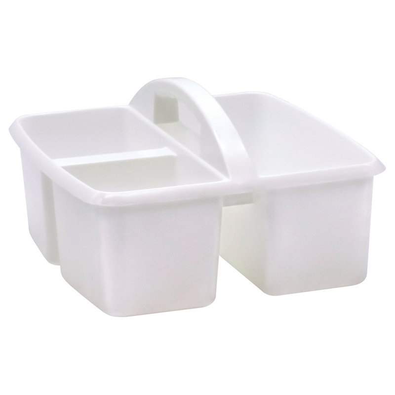 Ensemble de rangement de chevet en plastique avec rangement, Blanc