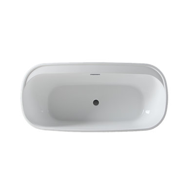 59'' x 29'' Freestanding Soaking Acrylic Bathtub