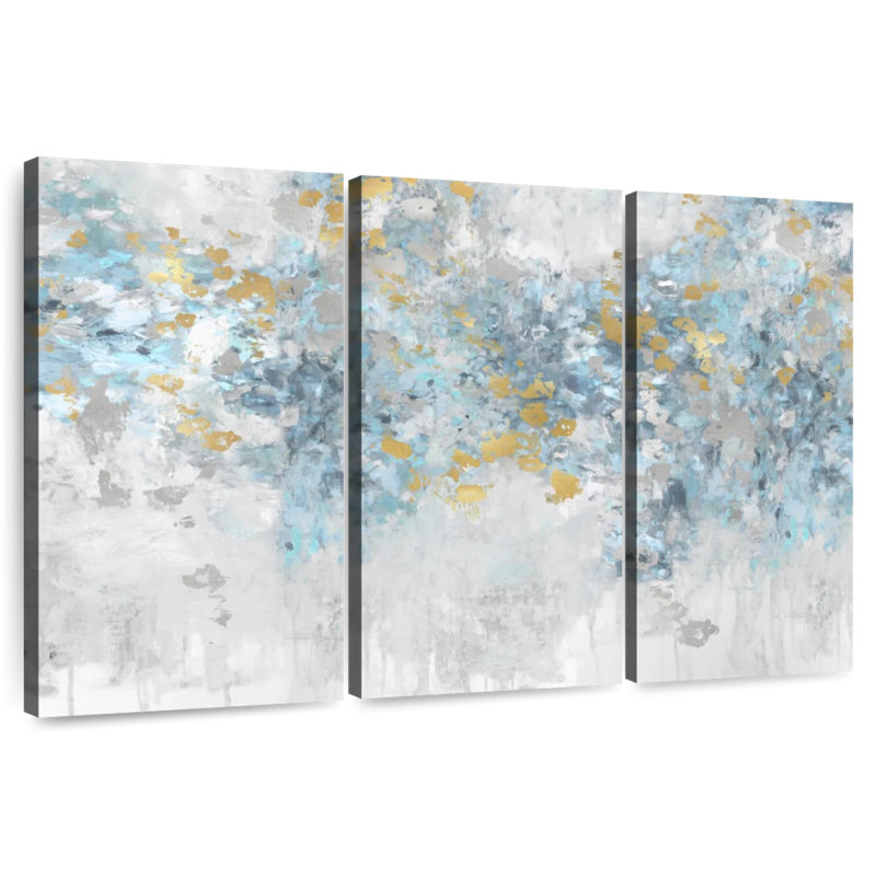 Avery Charmed Aqua, 32" H x 50" W