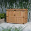 HEAVY DUITY horizontal cedar waste garbage can-107312762