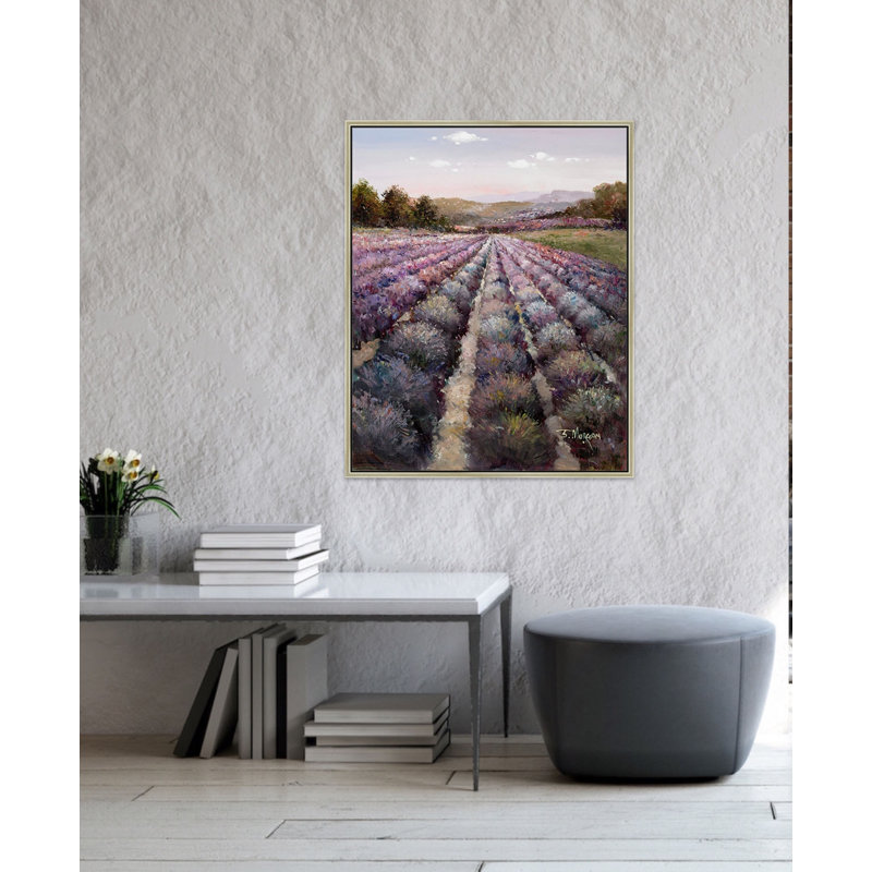Lavender Fields Forever Print, Champagne