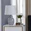 Lampe de table grise 19,75 "Altura