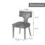 Ensemble de 2 chaises de salle à manger en lin avec structure en bois franc-1133582394