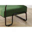 Fauteuil de salon en fer, fauteuil individuel paresseux, fauteuil de balcon (couleur: vert)