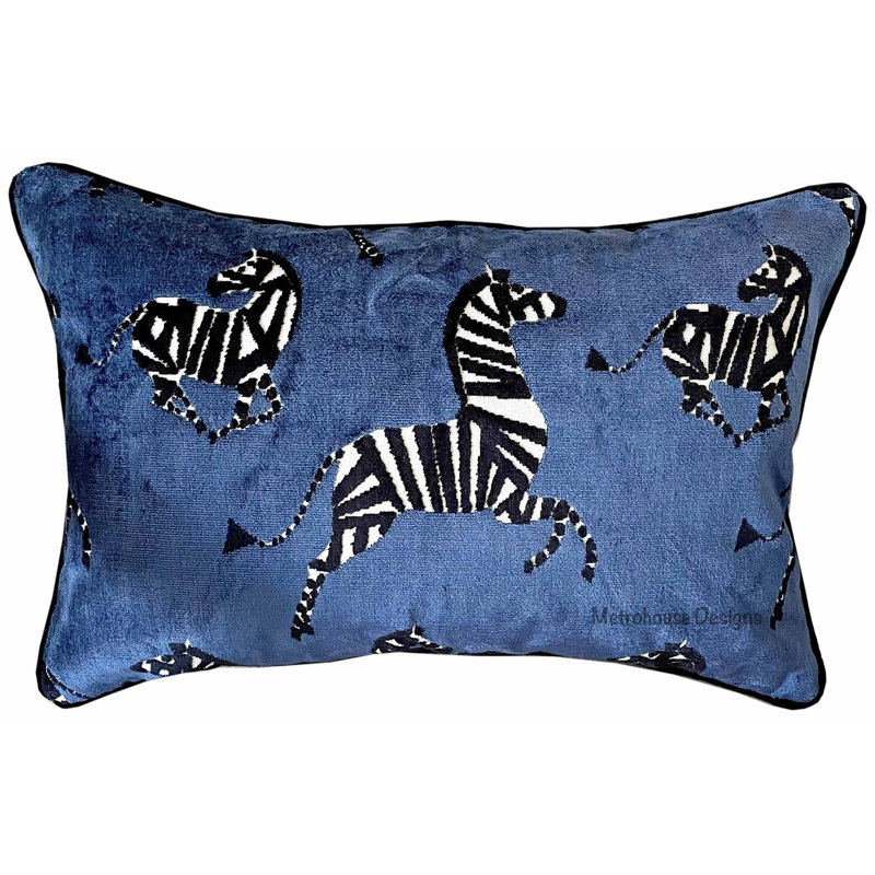 Velvet Lumbar Pillow Cover & Insert