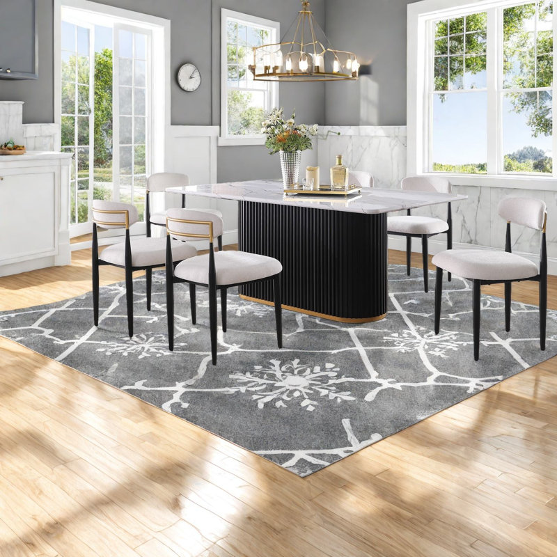Ensembles de table de salle à manger de qualité supérieure avec faux marbre, conception moderne pour la cuisine