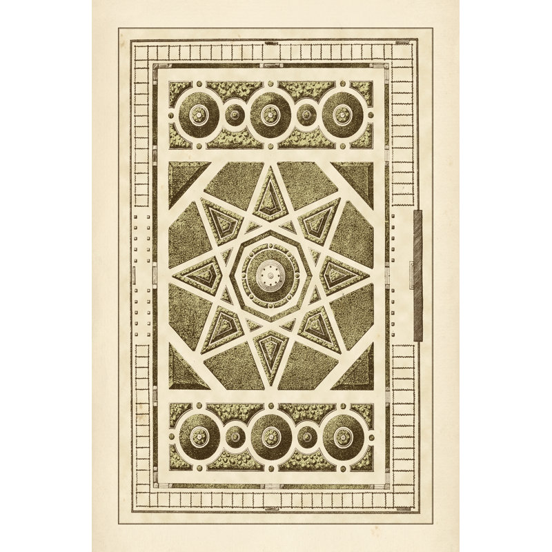 Garden Maze VI by J.F. Blondel - Wrapped Canvas Print, 46cm H x 30cm W x 3.8cm D