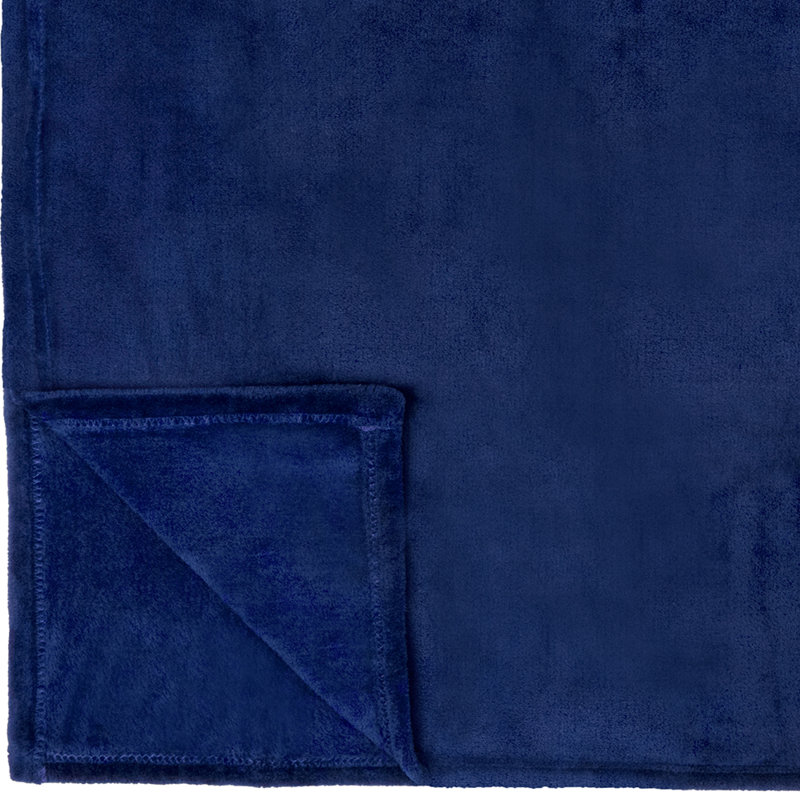 Jeté polaire , 90 po x 90 po, Bleu royal