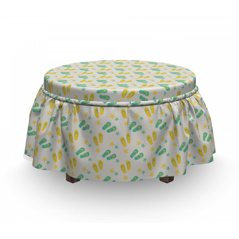 Ensemble de housse pour repose-pieds 2 pièces, Motif 6