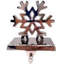 Snowflake Metal Christmas Stocking Holder - 5"