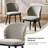 Kanalu Modern Dining Chair Set with Solid Wood Legs-1109626416-1109626419