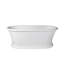 Baignoire autoportante 61 "à surface solide 61"