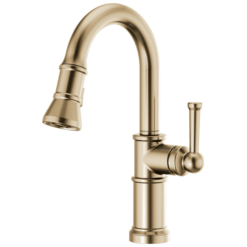 Artesso® Pull-Down Prep Faucet, Luxe Gold