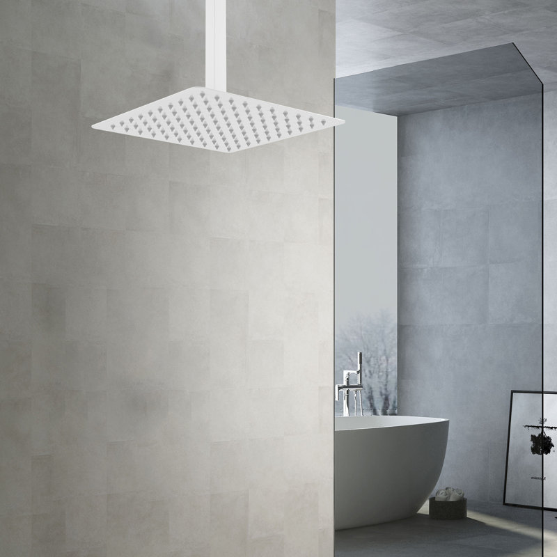 Pomme de douche fixe Rain, Blanc