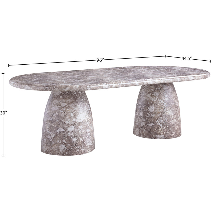 Table de salle à manger Cosenza, Brun, H 30 po x l 96 po x P 44,5 po