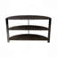 Console demi-lune avec 2 tablettes ouvertes