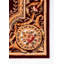 Tapis décoratif Bourgogne en laine Touffeté à la main à motif floral Aerith-367999058