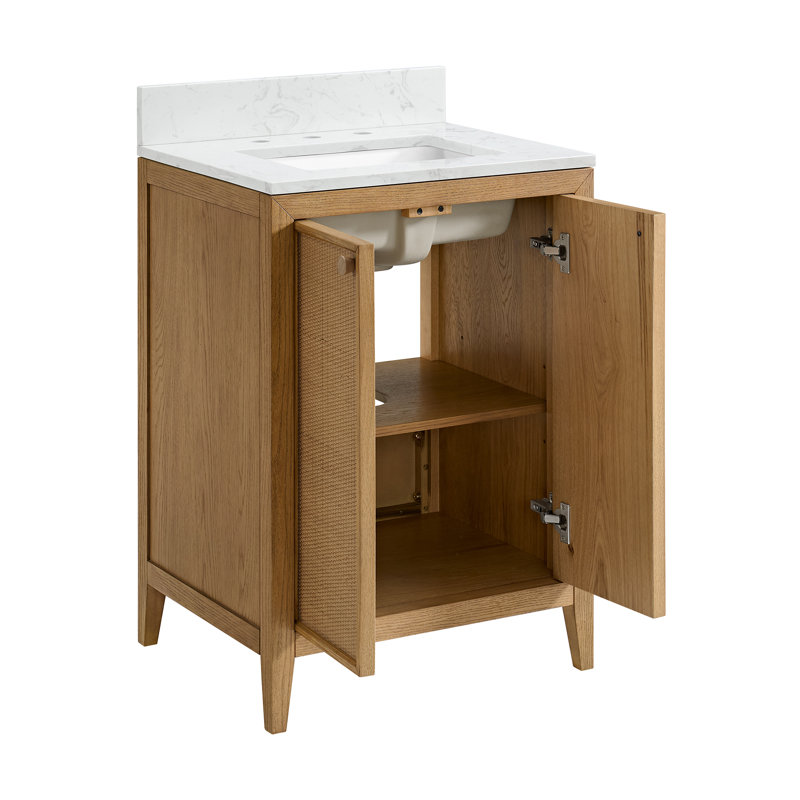 Meuble-lavabo 24 po avec comptoir en marbre de culture Whitney, 24"