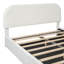 Grand lit tapissier blanc Teddy avec rangement relevable et design élégant-692555843-692555845