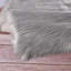Tapis à poil long gris fait à la main Glendine-1860451716