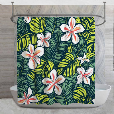 Rideau de douche Tropical Leaves