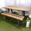 Acacia Unfinished Solid Wood Dining Table