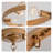 Abigail Wagon Wheel 6-Light Metal Round Rustic Semi-Flush Mount