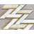 Calacatta Marble and Metal Herringbone Mosaic Wall Tile