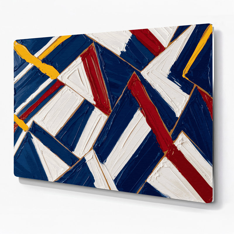 Art mural en métal bleu nautique, H 11 po x l 14 po