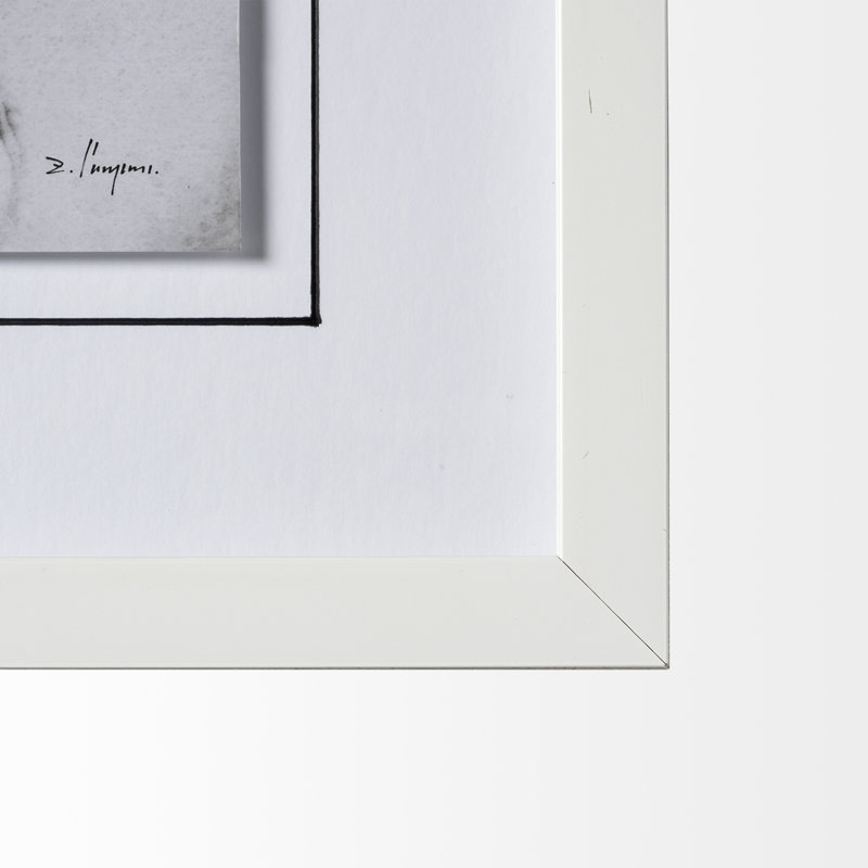 Directions II a Hand Embelished Textured Framed Art Print Matted under Glass
