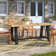 Morones Rectangular Dining Table in Solid Reclaimed Teak with Black Aluminum Legs