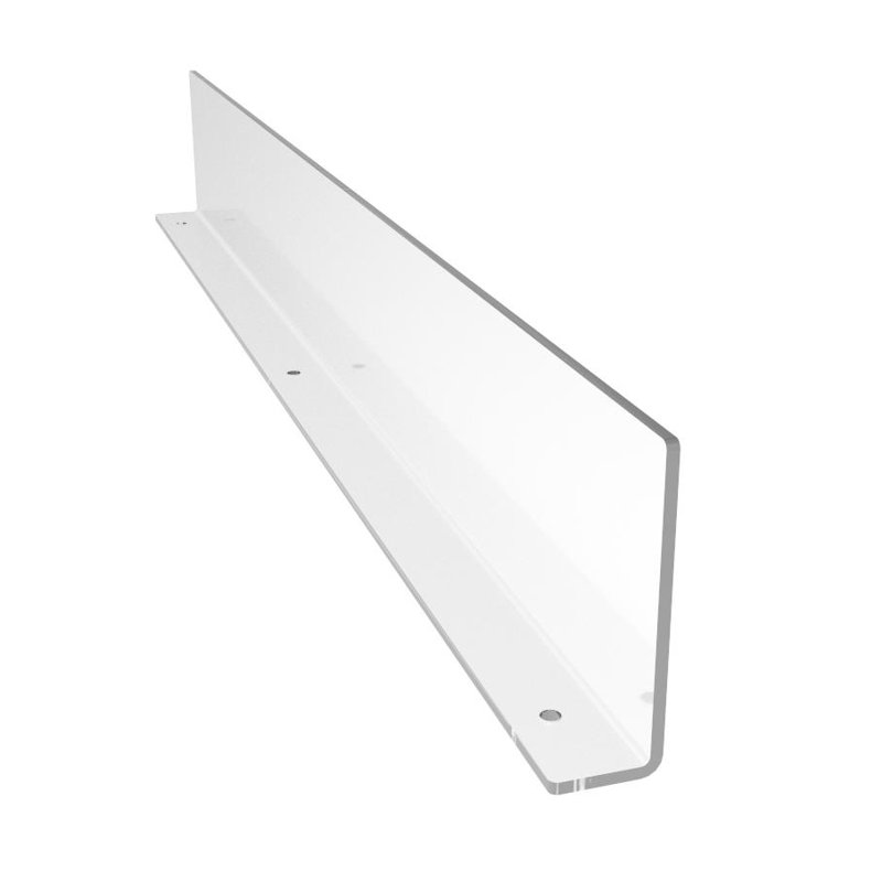 Rebrilliant® 22 X 3" Clear Floating Shelf Wall Mount Shelf Lip Stopper Shelf Guard Divider Plexiglass Edge Protection 1FDD0301053B40A99C173D39169A3814
