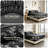 Reversible Black Botanical King Comforter Set, 7 Piece Bed in a Bag-134896212