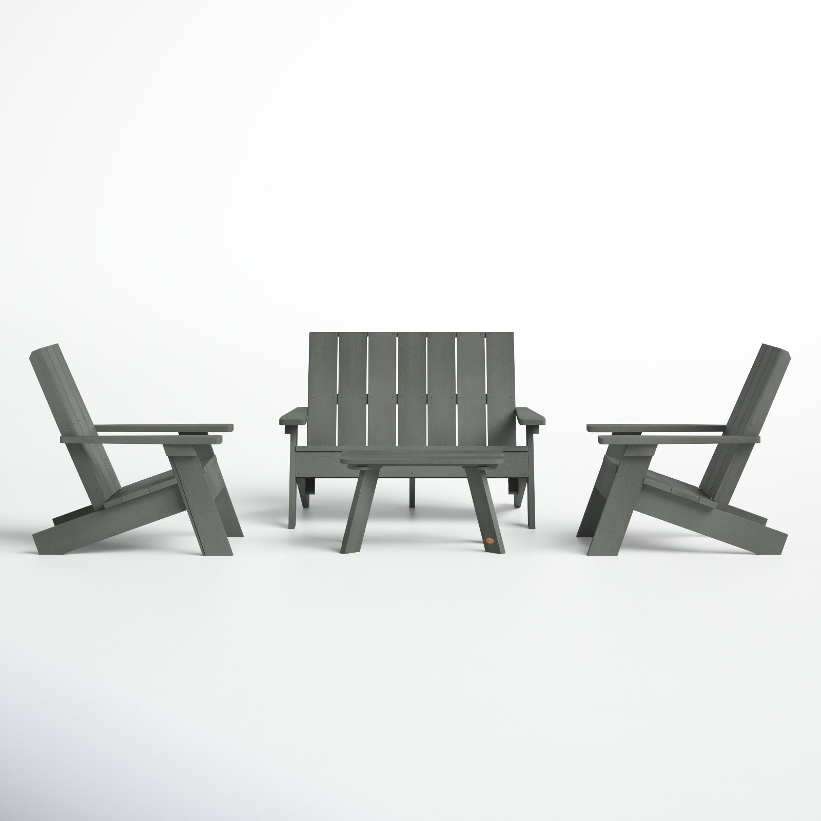 Byrnes 4 - Person Patio Conversation Set, Coastal Teak