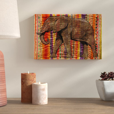 Tribal Elephant Animals - Impression sur toile