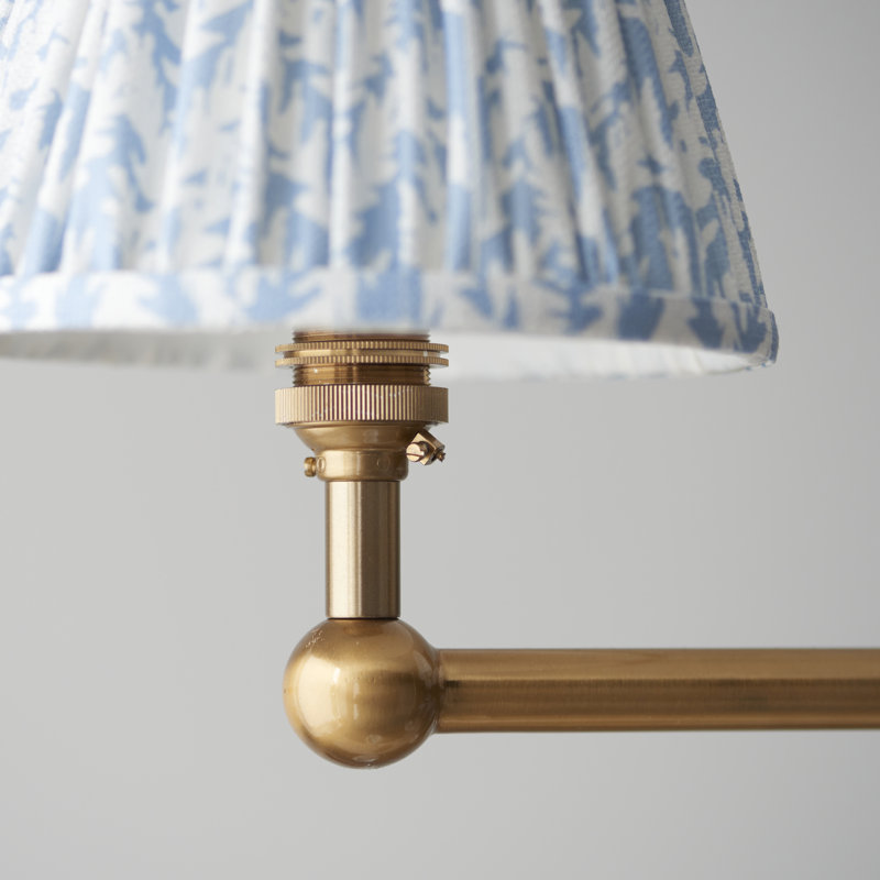 Santiago 4 - Light Shaded Chandelier, Blue