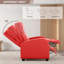 Fauteuil inclinable moderne avec dossier réglable, coussin épais et structure en acier robuste - Canapé inclinable simple en cuir PU pour le salon et le cinéma maison
