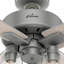 Ventilateur de plafond standard 52 po à 4 pales avec chaîne de traction et ensemble d'éclairage inclus Pelston-49934512