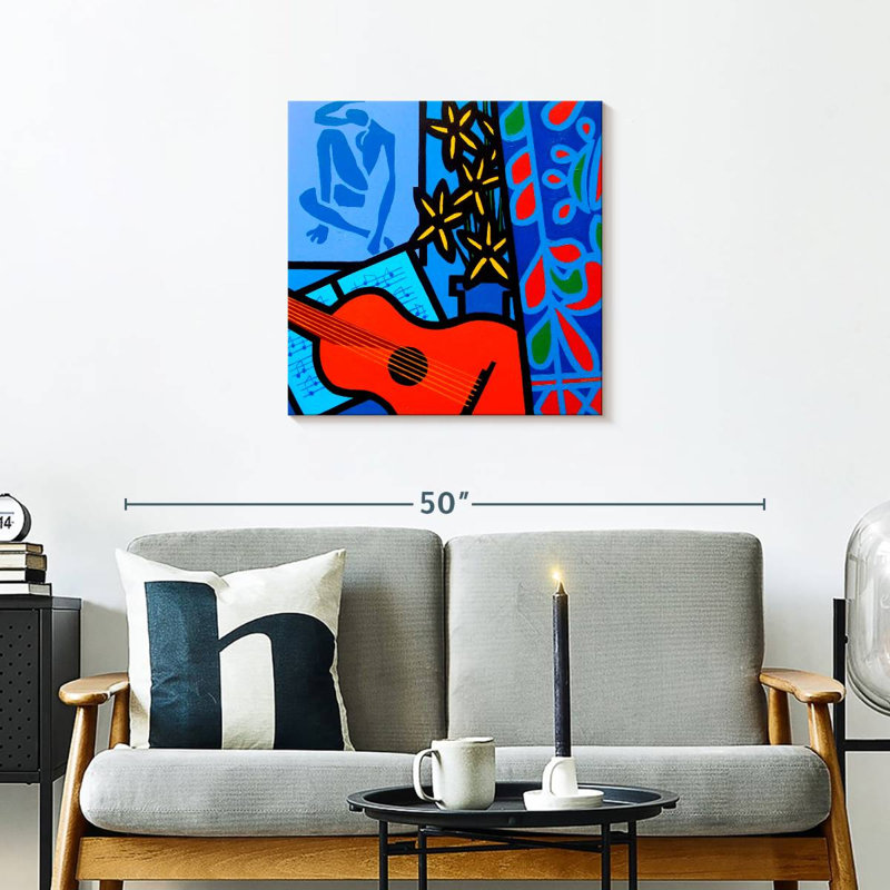 Arney Nature morte avec Matisse II, H 24 po x l 24 po