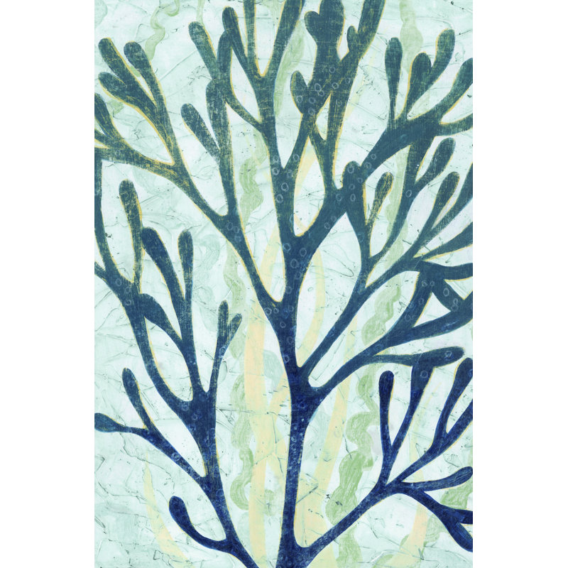 Sea Forest I by Grace Popp - Painting on Canvas, 91 cm H x 61 cm W, Black Floater Framed