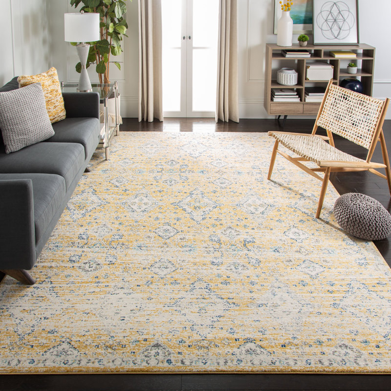 Gourdine Performance Geometric Rug, Rectangle 6'7" x 9'