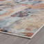Tapis abstrait rose clair / bleu-1200637156