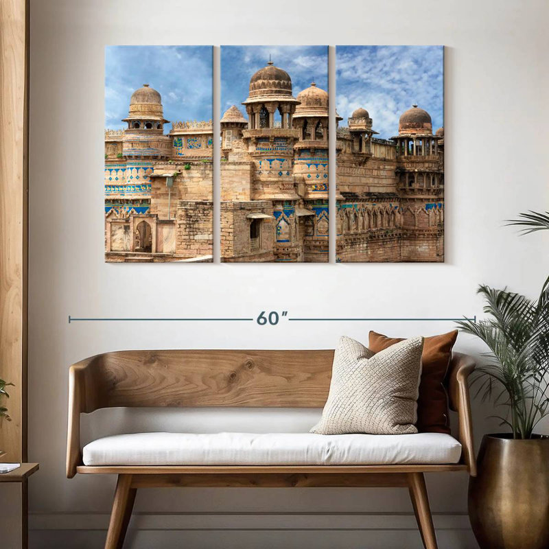 Lilie Gwalior Fort, 32" H x 50" W
