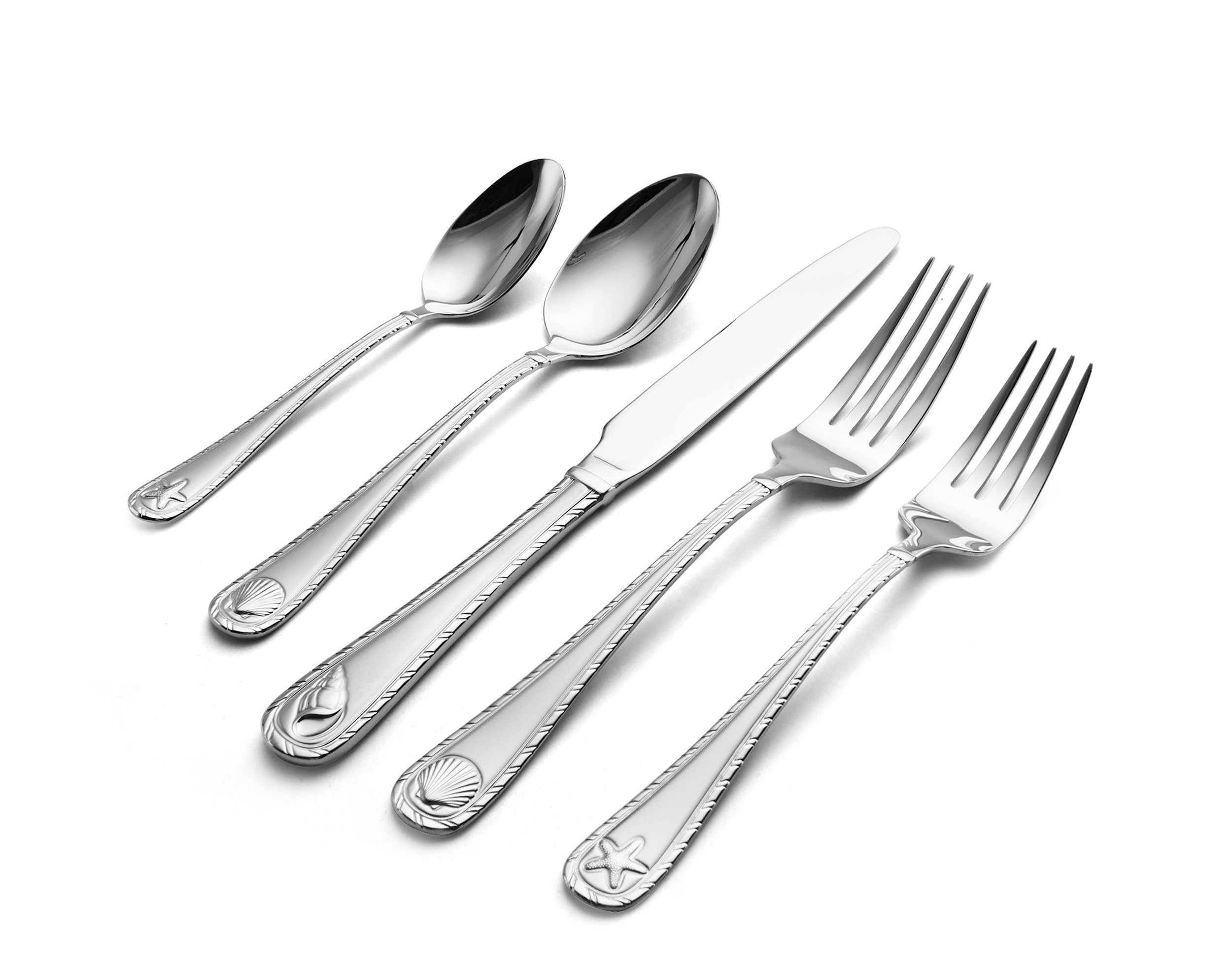 Towle Living Antiqua 20-Piece Stainless Steel Flatware Set, Service for 4