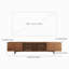 Retro-style TV Unit with Cable Ports, 4 Storage Doors - Suitable for 85"+ TVs - Ideal for Living Rooms, Bedrooms & Apartments - Walnut Finish  with Removable Shelves-72208988