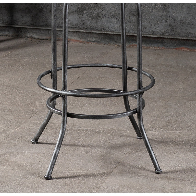 Table de salle à manger à hauteur de comptoir 28,35 po Gyu, Argent